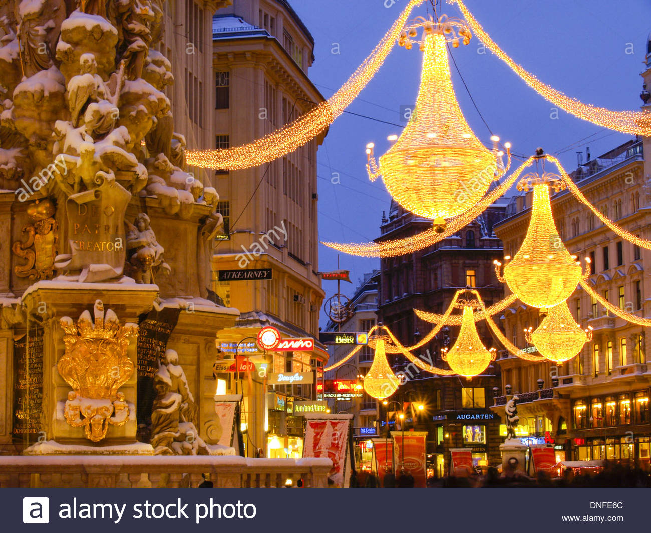 Graben Weihnachtsbeleuchtung Vienna Wien