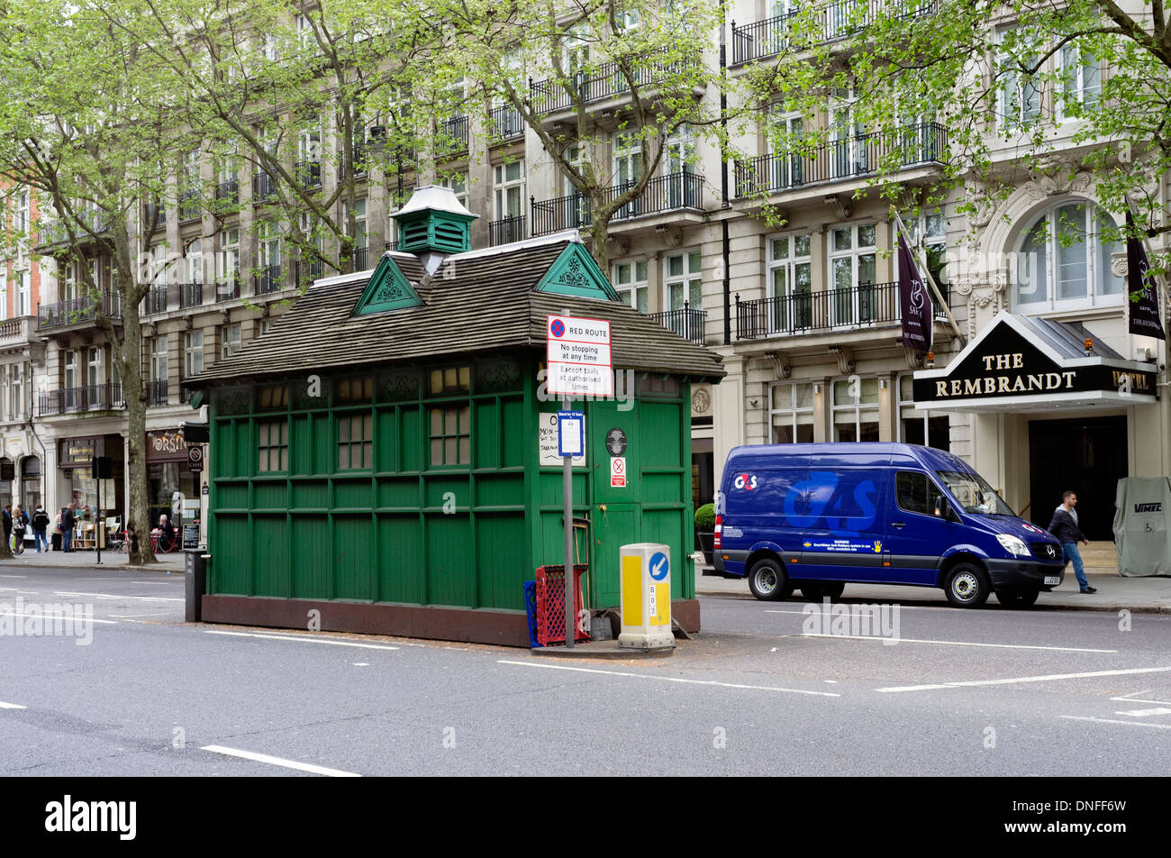 Londoner Taxi Cabmans Tierheim und Café Thurloe Place London SW7 UK Stockfoto