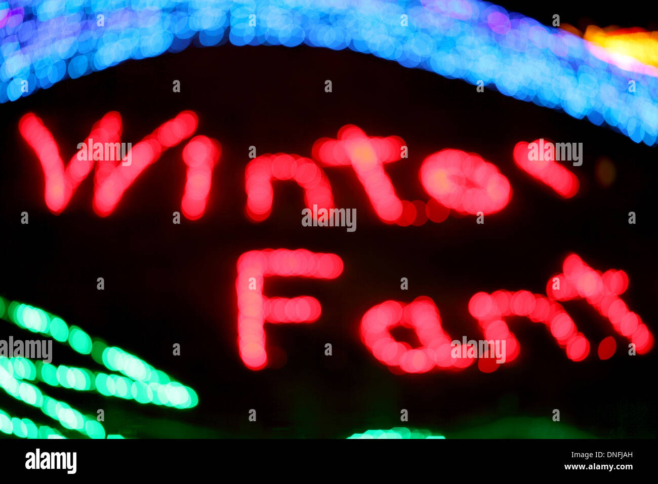 Bunten Bokeh Weihnachtslicht Stockfoto