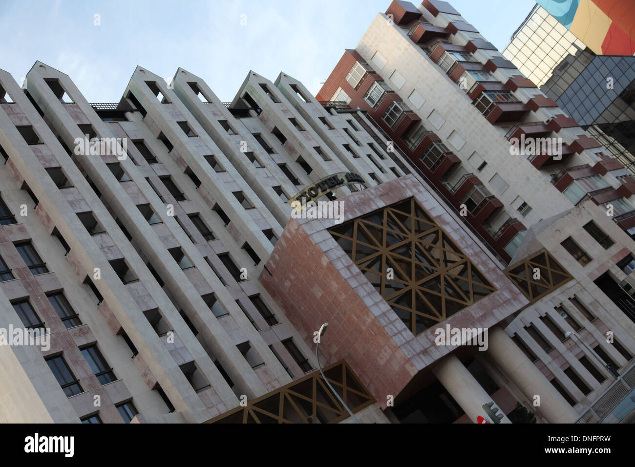 Hotelfassade, Lissabon Stockfoto