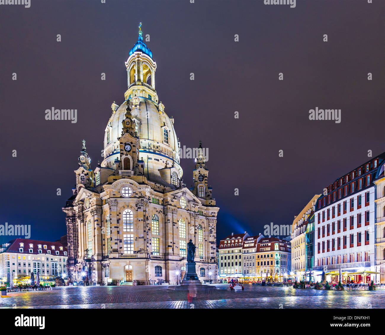 Dresden, Deutschland am Neumarkt-Platz. Stockfoto