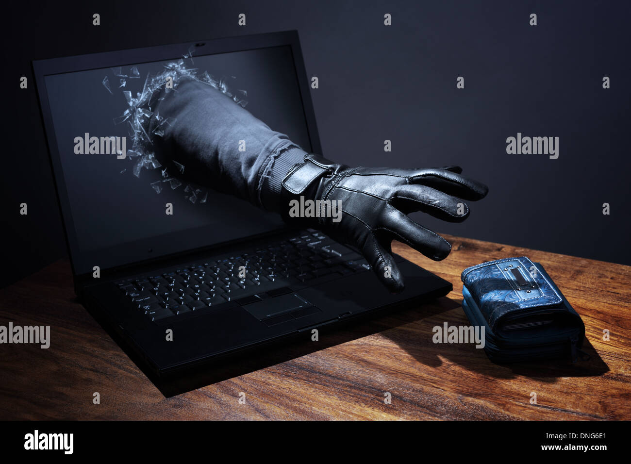 Kriminalität im Internet und electronic-Banking-Sicherheit Stockfoto
