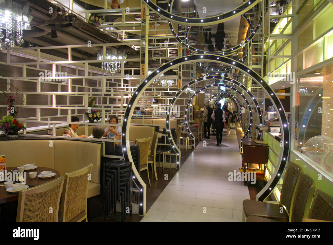 Hongkong China, HK, Asien, Chinesisch, Orientalisch, Insel, North Point, King's Road, Restaurant Restaurants Essen Essen Essen Café Cafés, Küche, Essen, innen, dez Stockfoto