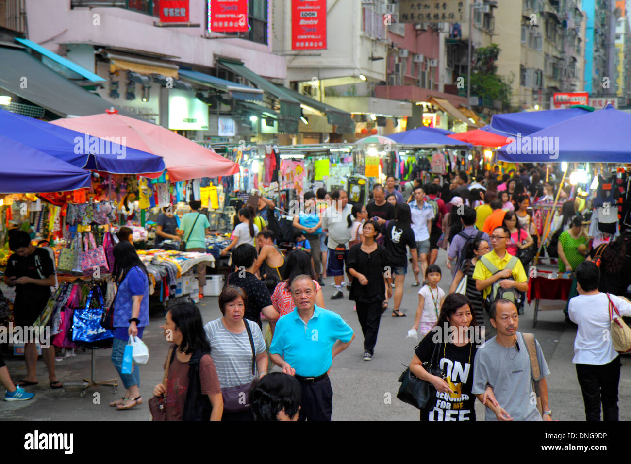 Hongkong China, HK, Asien, Chinesisch, Orientalisch, Kowloon, Prinz Edward, Fa Yuen Street Market, Shopping Shopper Shopper Shop Shops Market Markets Market Markt b Stockfoto