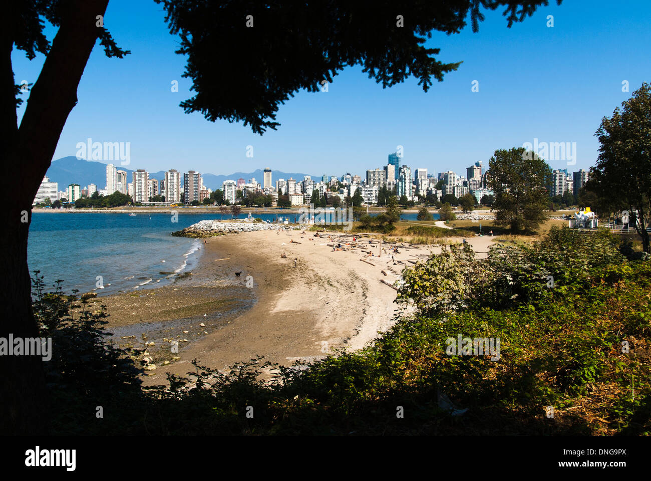 Kitsilano Beach, Vancouver, Britisch-Kolumbien, Kanada. Stockfoto