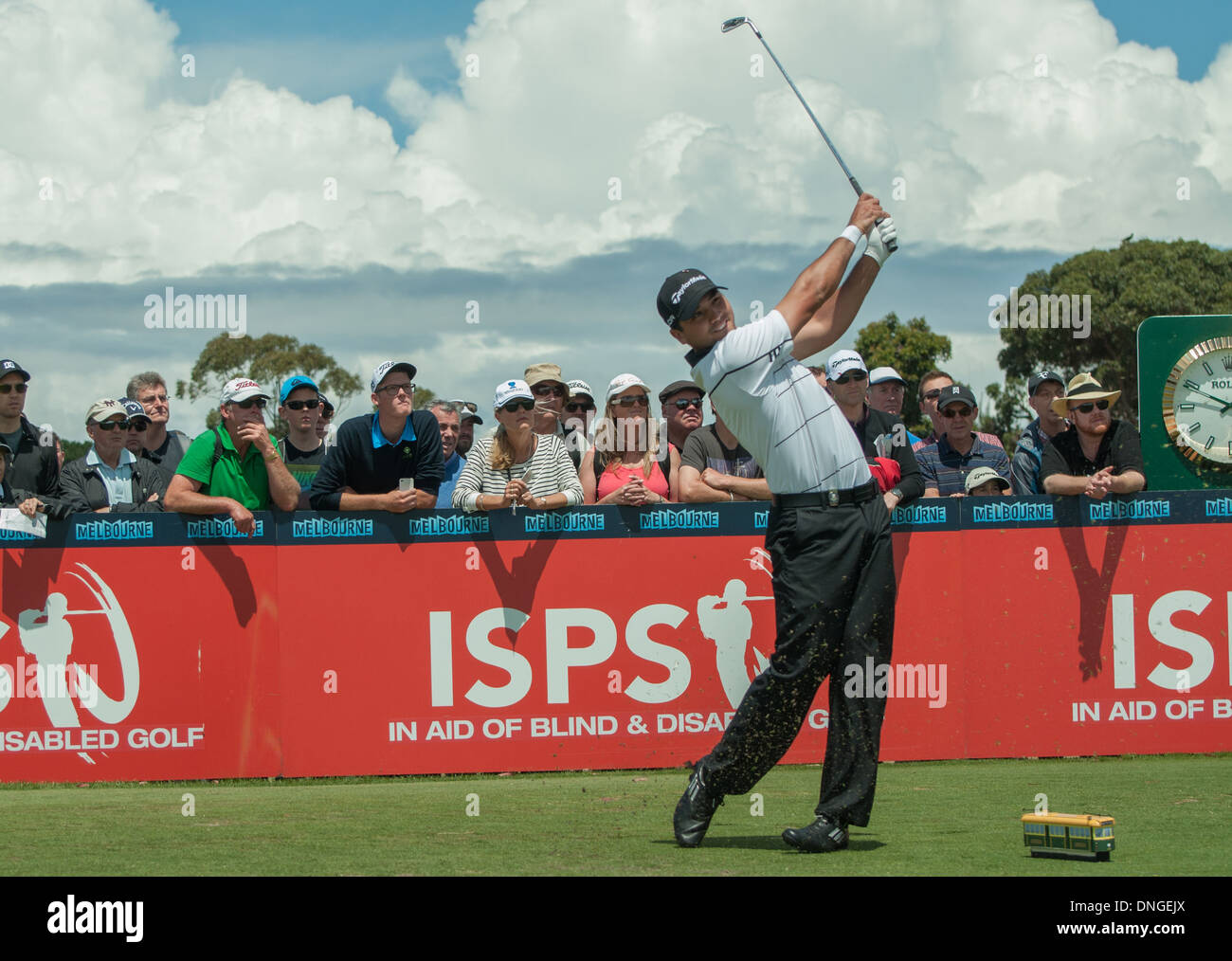 Jason Day World Champion Golfer Australien spielt im Handa World Cup 2013 Royal MElbourne Stockfoto