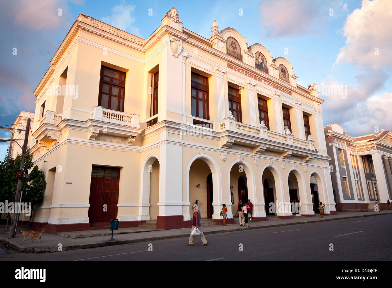 Teatro Tomas Terry in Cienfuegos Stockfoto