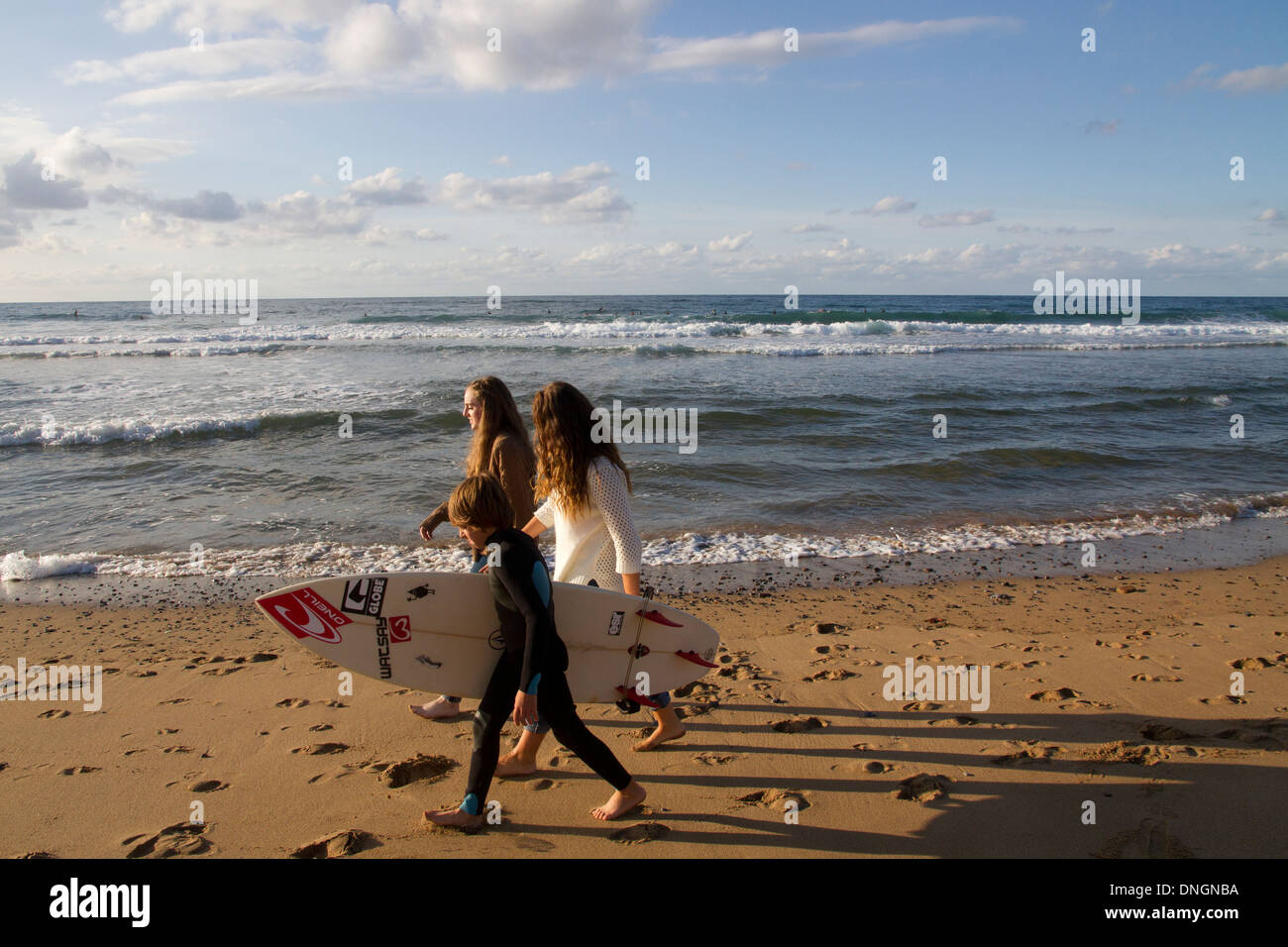 Surfen Sie Meer Mar Cantábrico Kantabrische Meer Strand Spanien Stockfoto