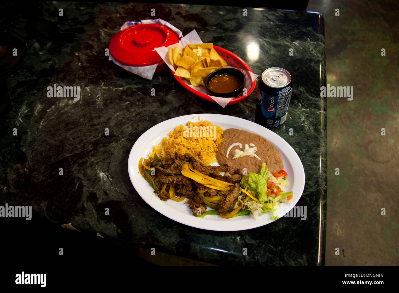 Mexikanisches Essen, Los Angeles, California, Vereinigte Staaten von Amerika Stockfoto
