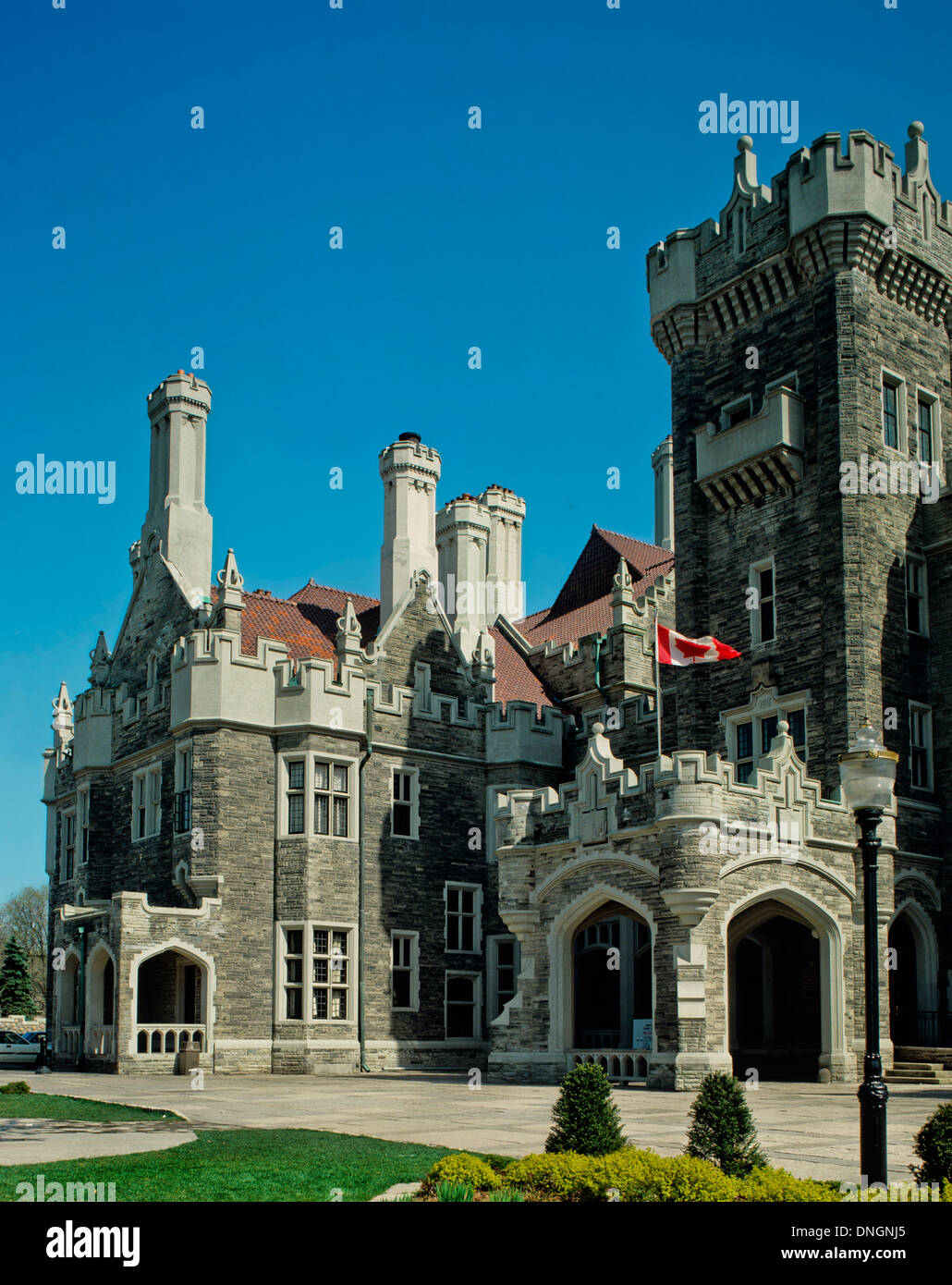 Blick auf Casa Loma, Toronto, Ontario, Kanada Stockfoto