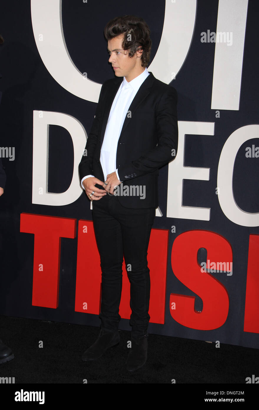 Sänger Harry Styles der britischen Gruppe "One Direction" Stockfoto