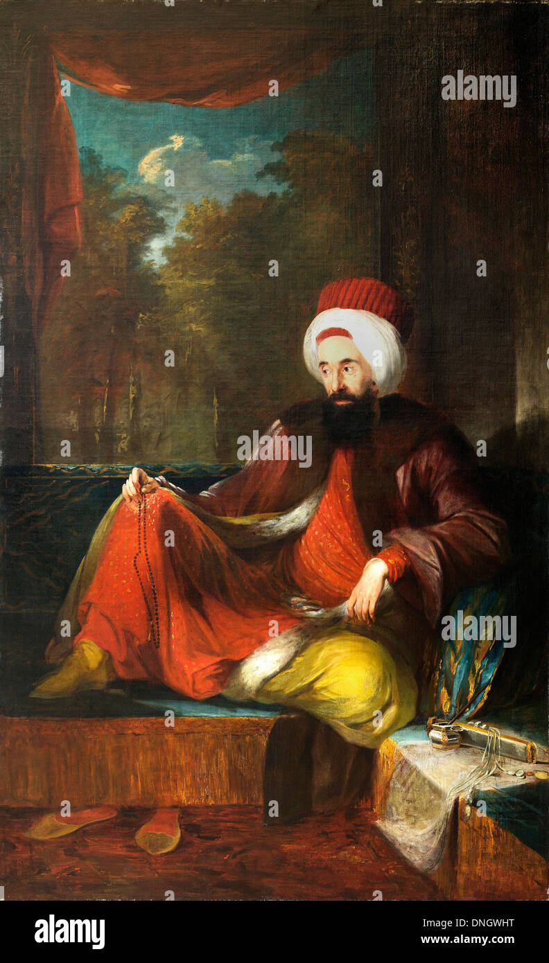 Carl Frederik von Breda, Yusuf Agah Efendi. Ende des 19. Jahrhunderts. Öl auf Leinwand. Pera Museum, Istanbul, Türkei. Stockfoto