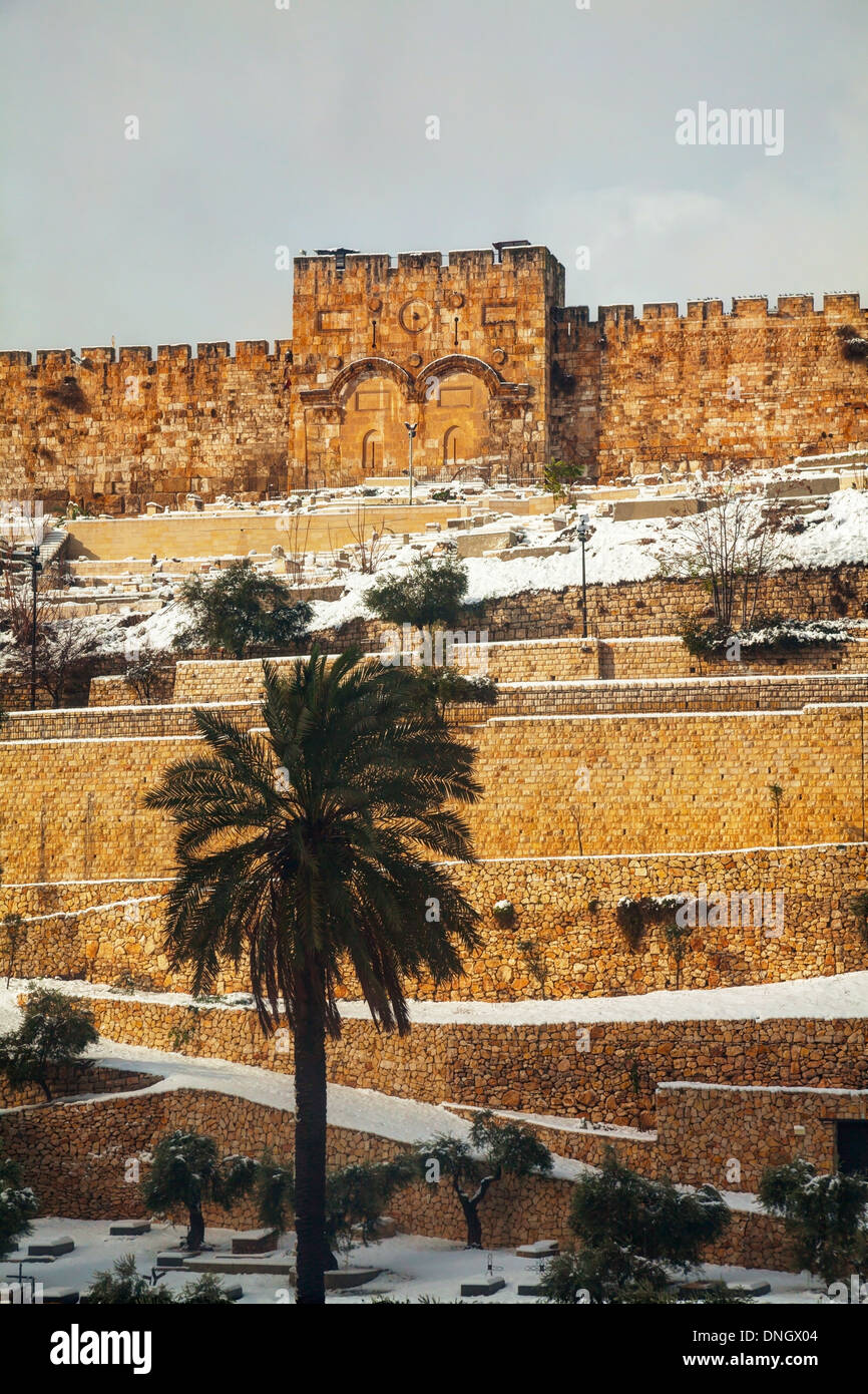 Das goldene Tor in Jerusalem, Israel in Altstadt Stockfoto