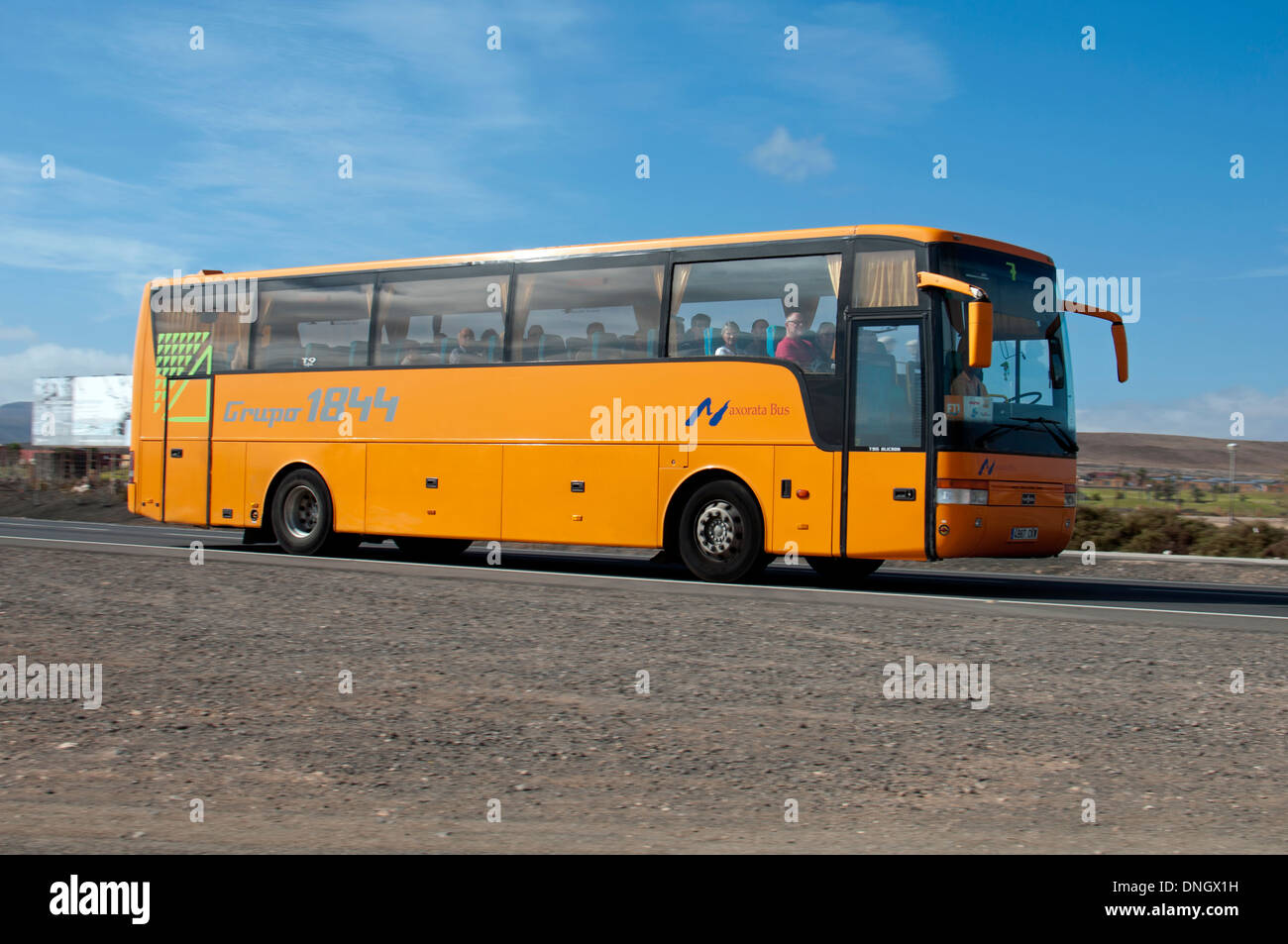 Grupo 1844 Coach in der Nähe von Caleta de Fuste, Fuerteventura, Kanarische Inseln, Spanien. Stockfoto