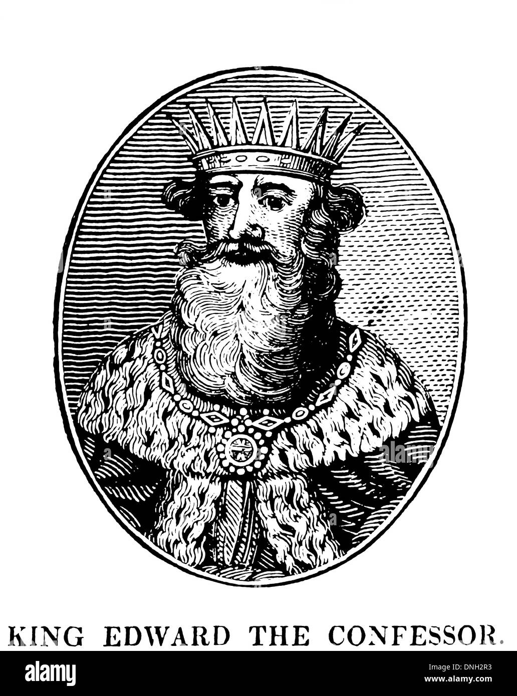 König Eduard dem Bekenner - zwischen 1003 und 1005 bis 4 oder 5 Januar 1066 Stockfoto