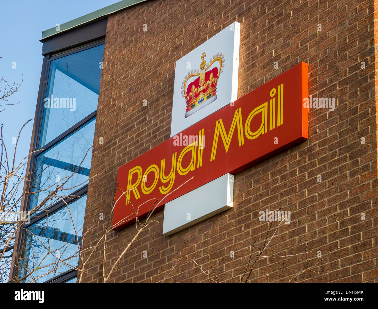Royal Mail Sign Logo Stockfoto