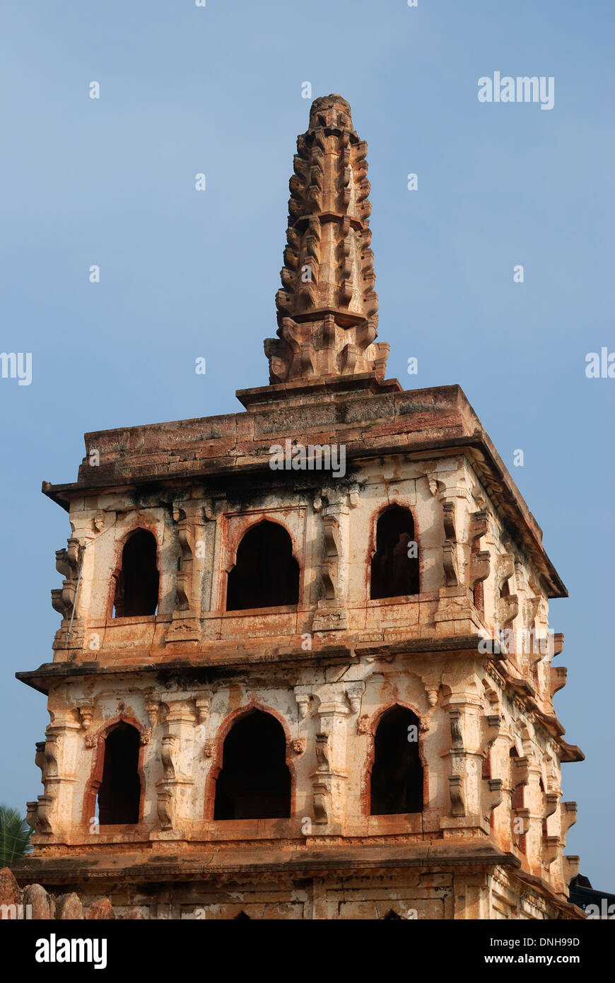 Gopura Hindutempel, Karnataka, Indien Stockfoto