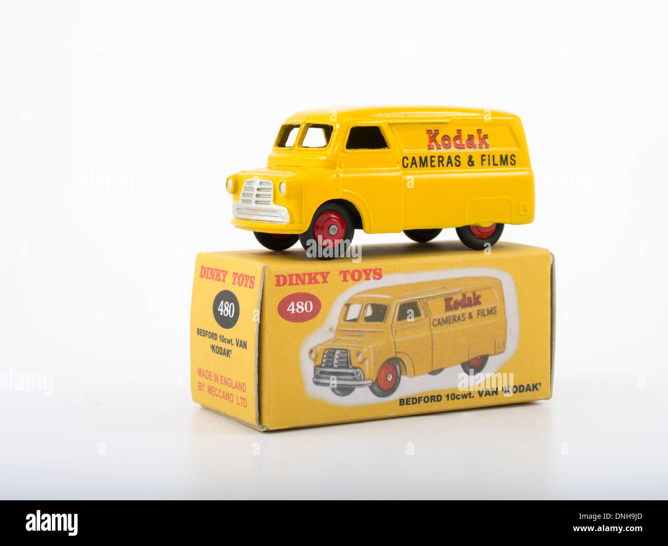 Meccano Dinky Diecast Kodak Bedford Van No.480 1: 78 OO Skala (1954) Stockfoto