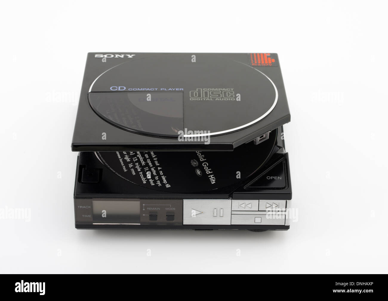 D-5 / d-50 Discman, Sonys ersten tragbaren CD-Spieler, 1984 Stockfoto