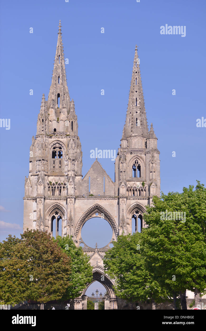 SAINT-JEAN-DES-VIGNES ABTEI IN SOISSONS, AISNE, PICARDIE Stockfoto