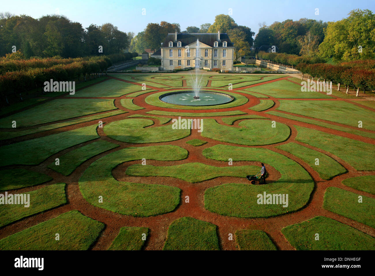 CHATEAU DE LOUVOIS - LAURENT PERRIER, MARNE (51), CHAMPAGNE-ARDENNE, FRANKREICH Stockfoto