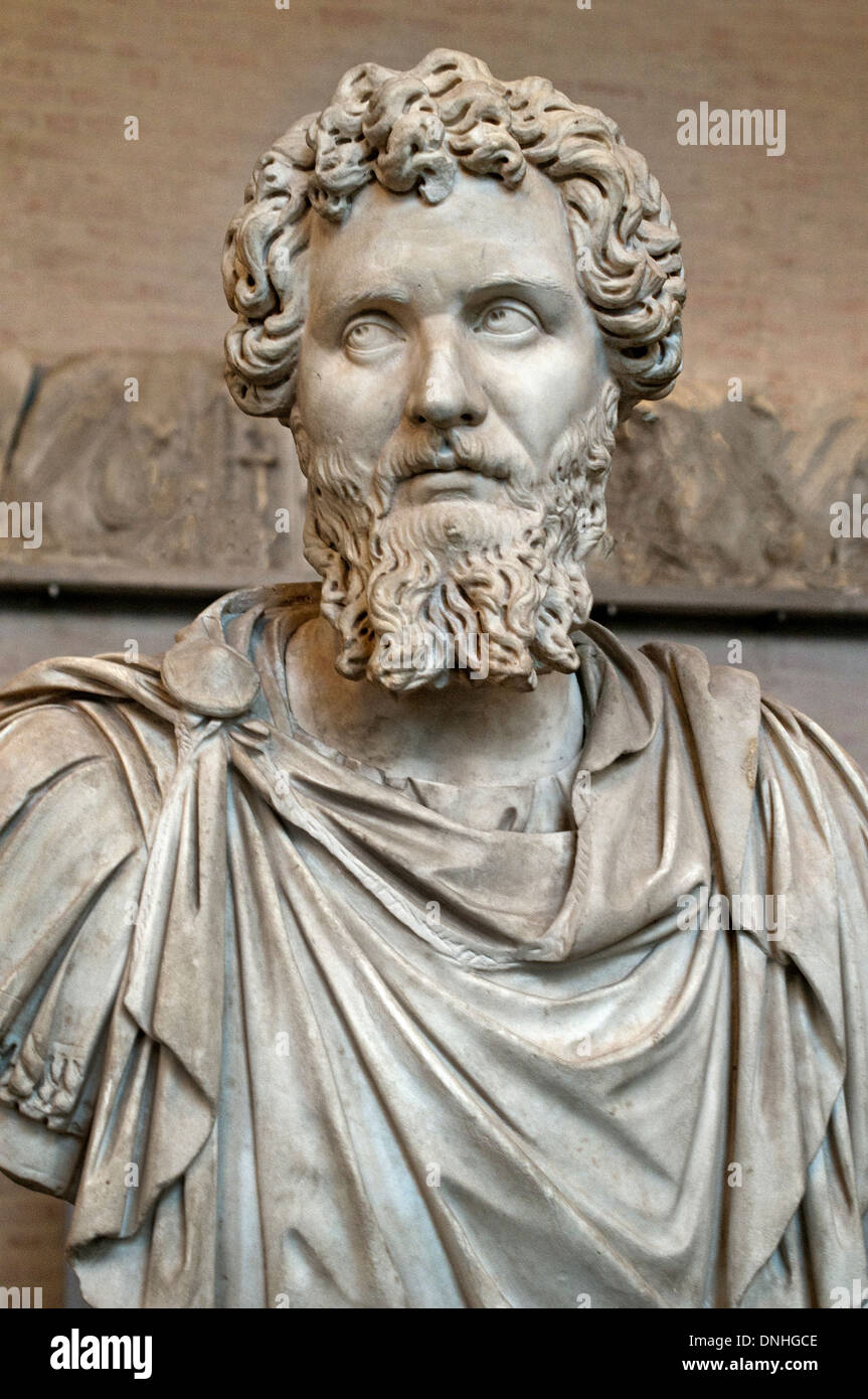 Kaiser Septimius Severus Herrschaft 193-211 n. Chr. römische Rom Italien italienische Stockfoto