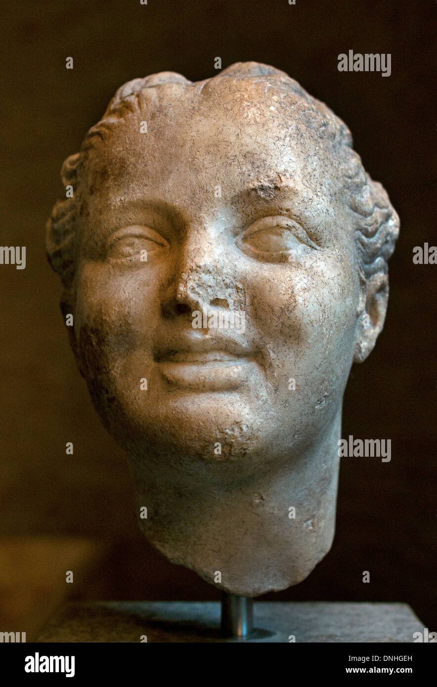 Lachen Girl griechischen Griechenland - Römische Kopie nach der archetypischen aus der Zeit um 150 v. Chr. Rom Italien Italienisch Stockfoto