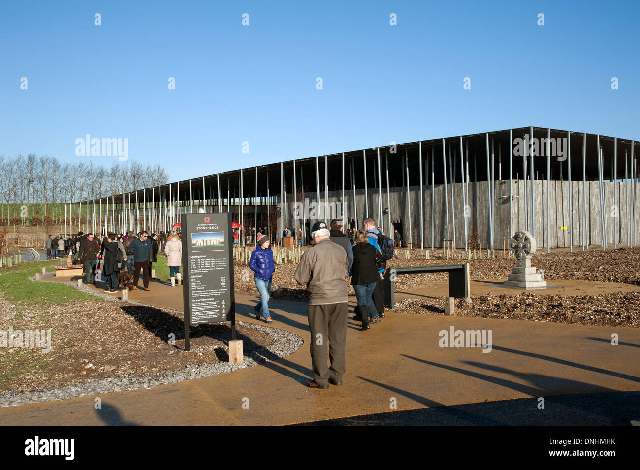 Stonehenge-Besucherzentrum eröffnet im Dezember 2013 Wiltshire England UK Stockfoto