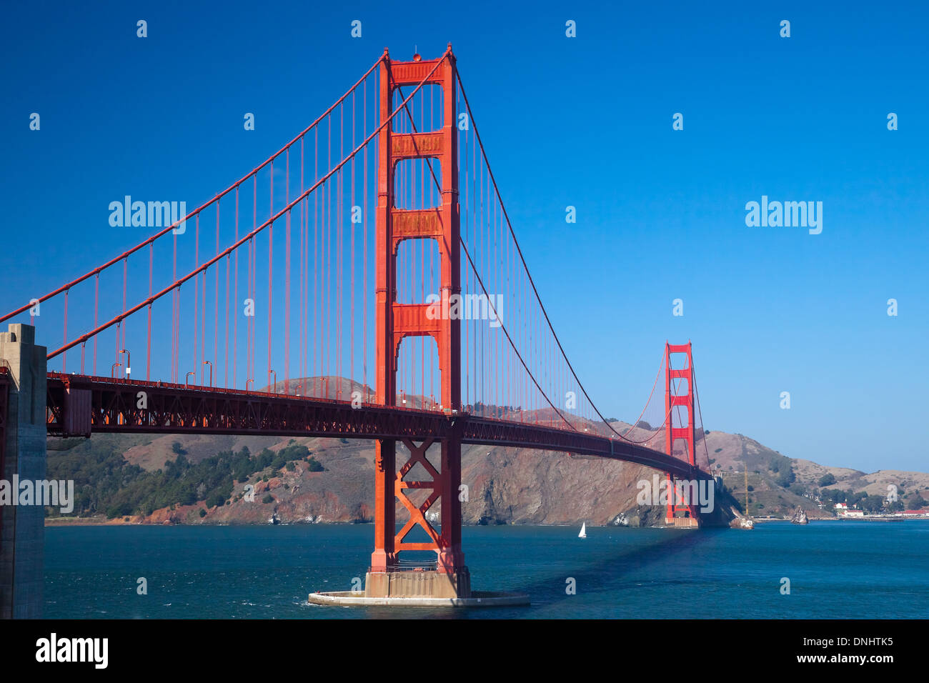 Die Golden Gate Bridge in San Francisco Bucht Stockfoto