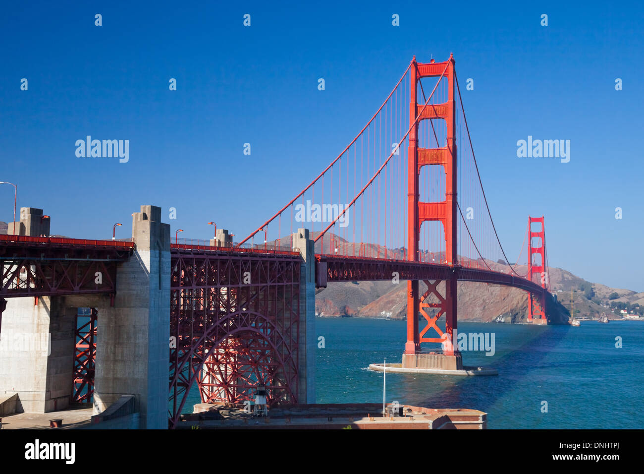 Die Golden Gate Bridge in San Francisco Bucht Stockfoto