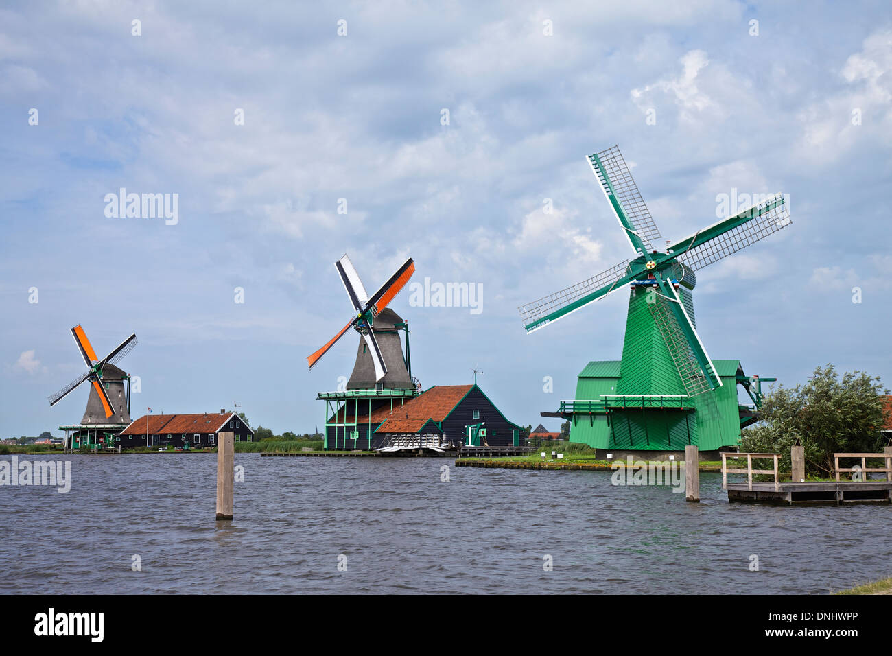 Windmühlen, Niederlande Stockfoto