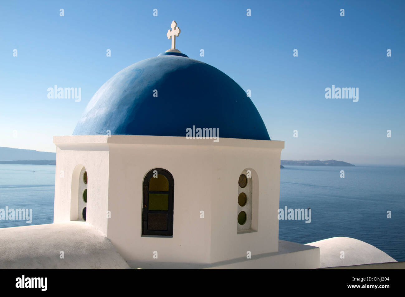 Kirche in Oia - Santorini Insel Griechenland Stockfoto