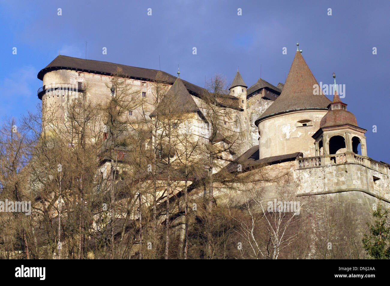 Orava Burg, eine der schönsten Burgen in der Slowakei Stockfoto