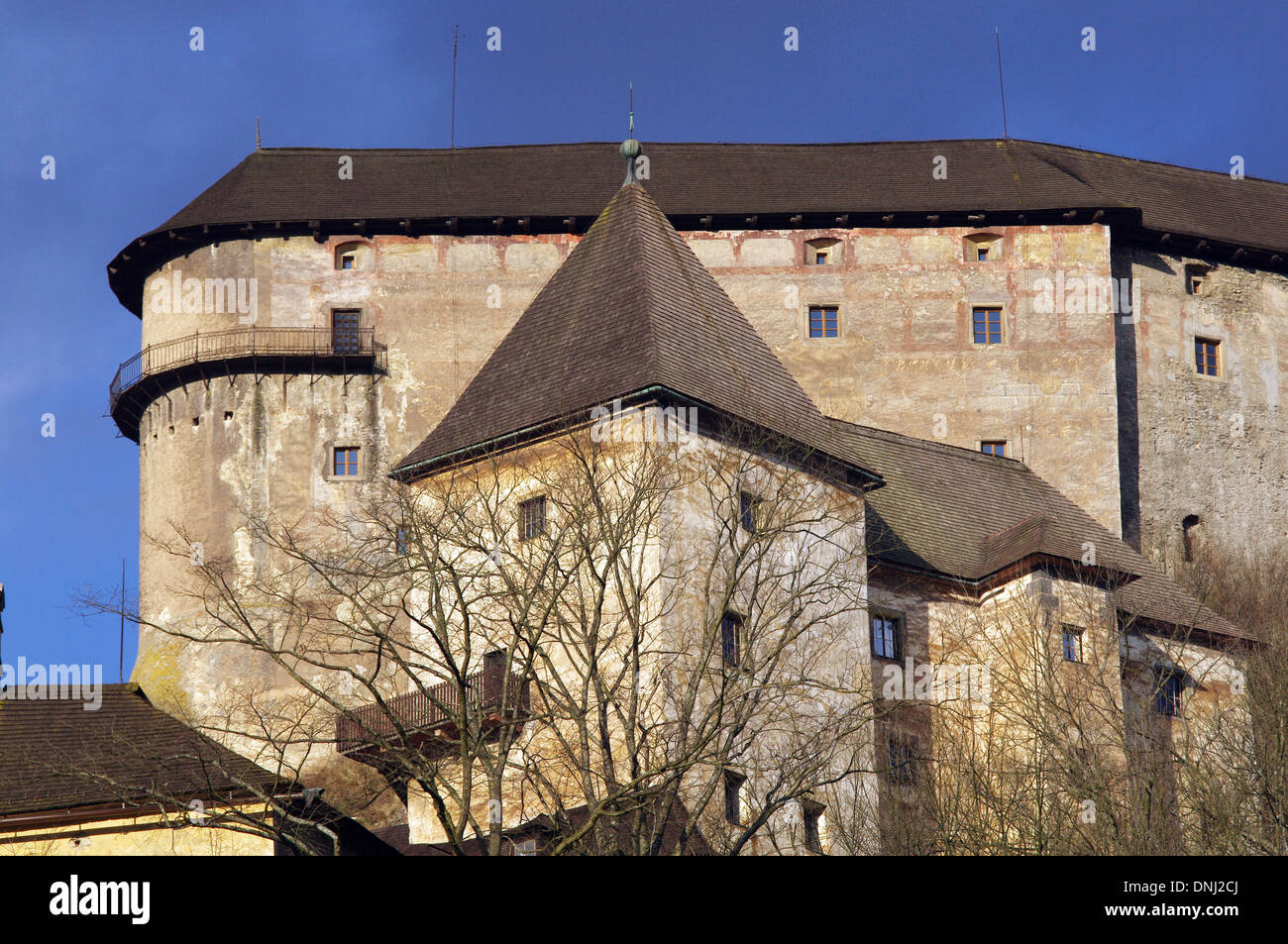 Orava Burg, eine der schönsten Burgen in der Slowakei Stockfoto