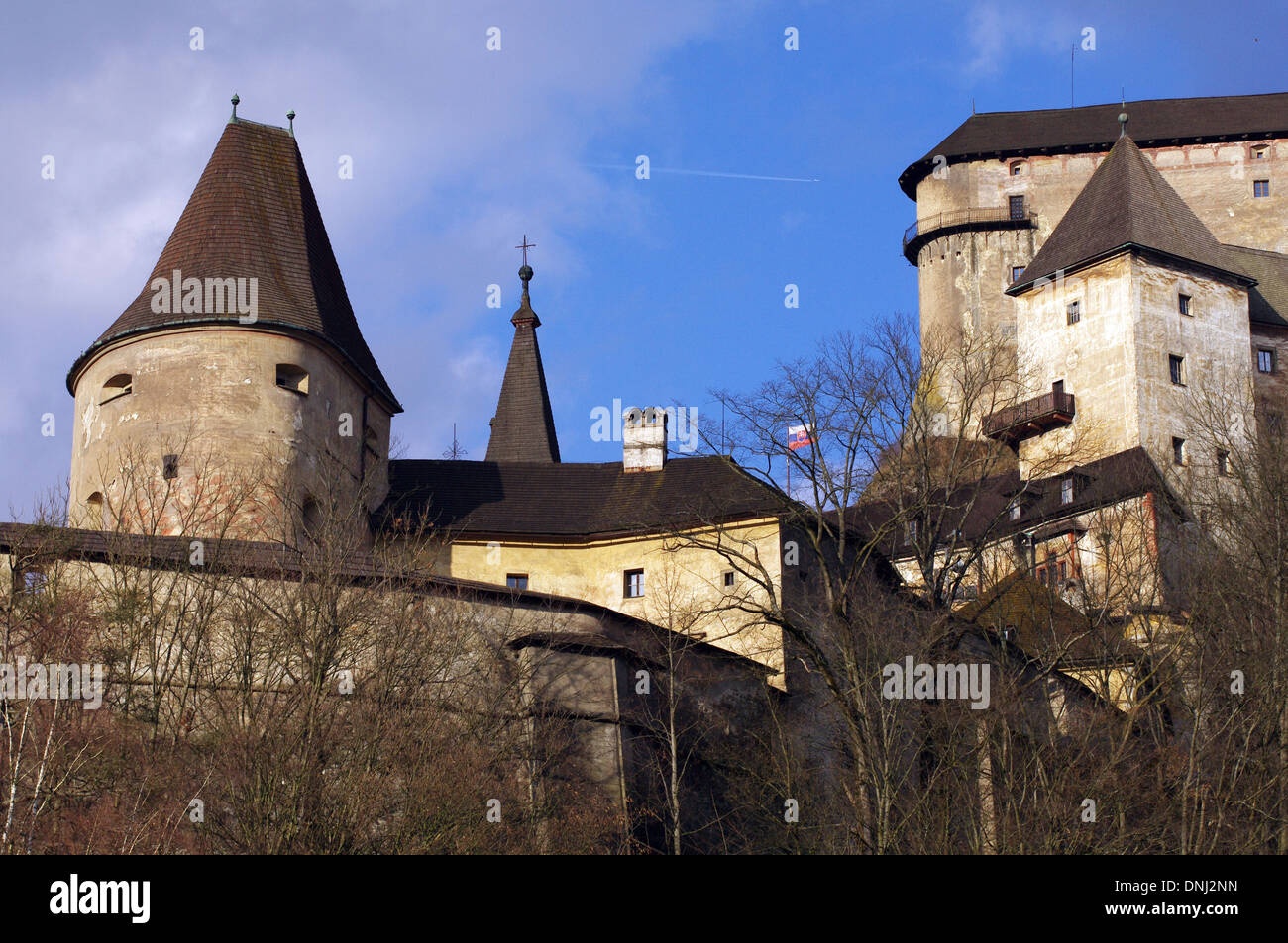 Orava Burg, eine der schönsten Burgen in der Slowakei Stockfoto