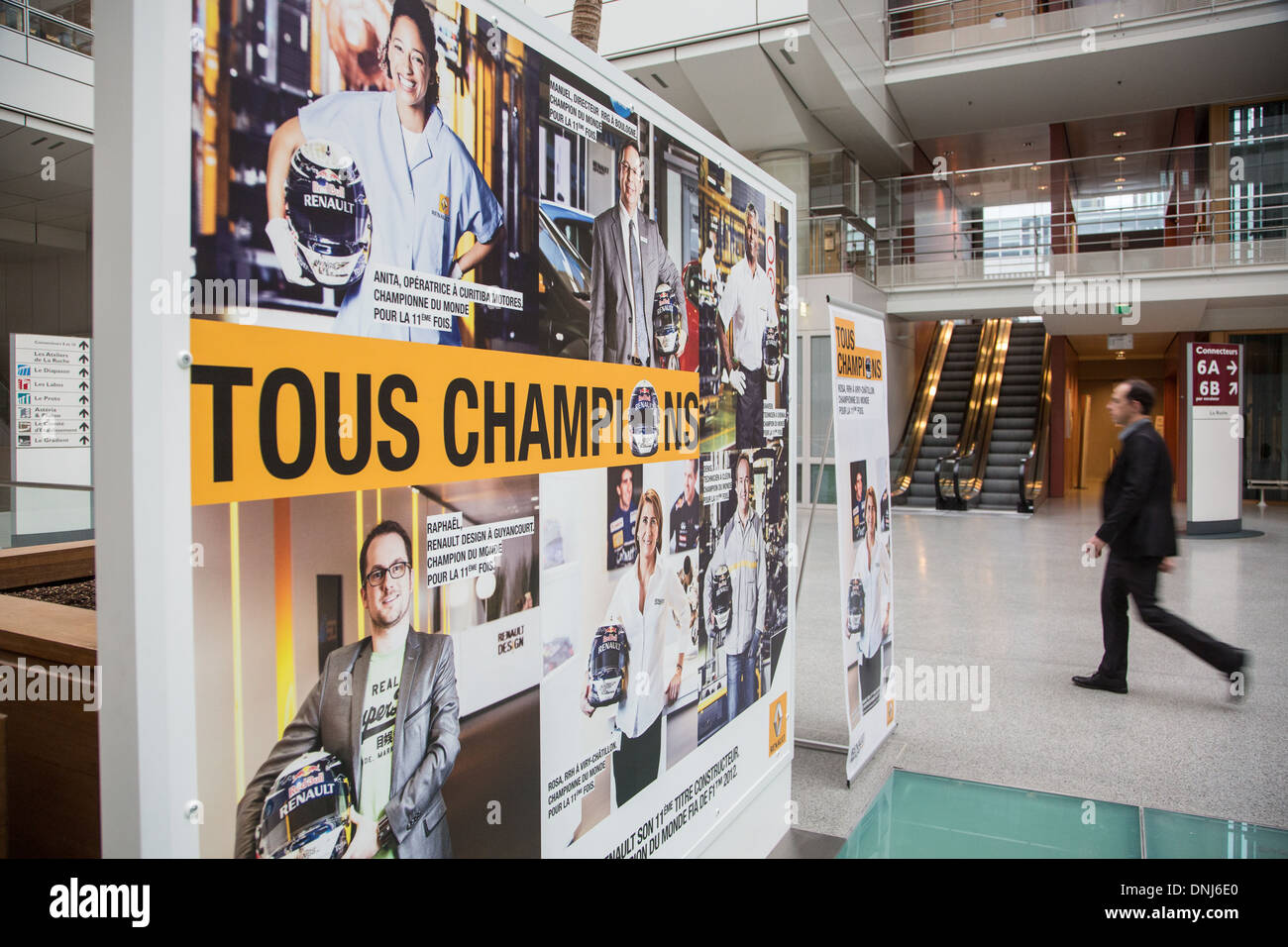 DIE RENAULT-Gruppe "AOS RESEARCH CENTER, TECHNOCENTRE GUYANCOURT, YVELINES (78), Frankreich Stockfoto