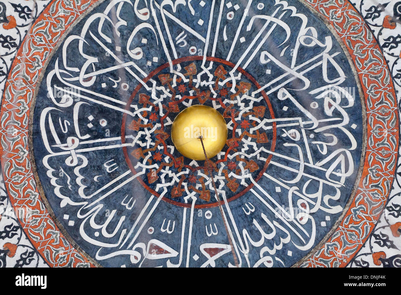 Das Dach Rustem Pasa Moschee in Istanbul, Türkei Stockfoto