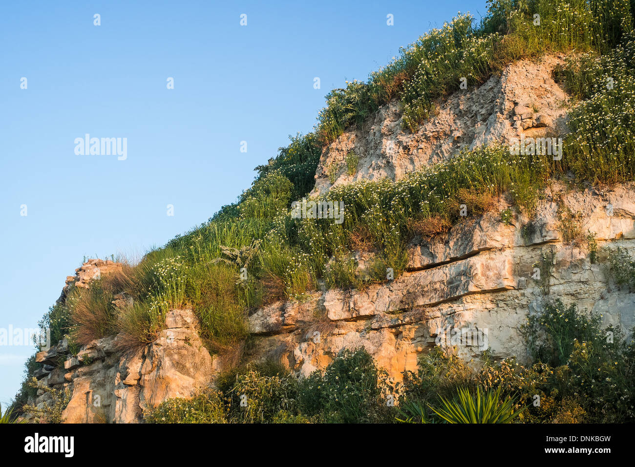 Abschnitt der zerstörten Stadtmauer, Ubeda, Andalusien, Spanien Stockfoto
