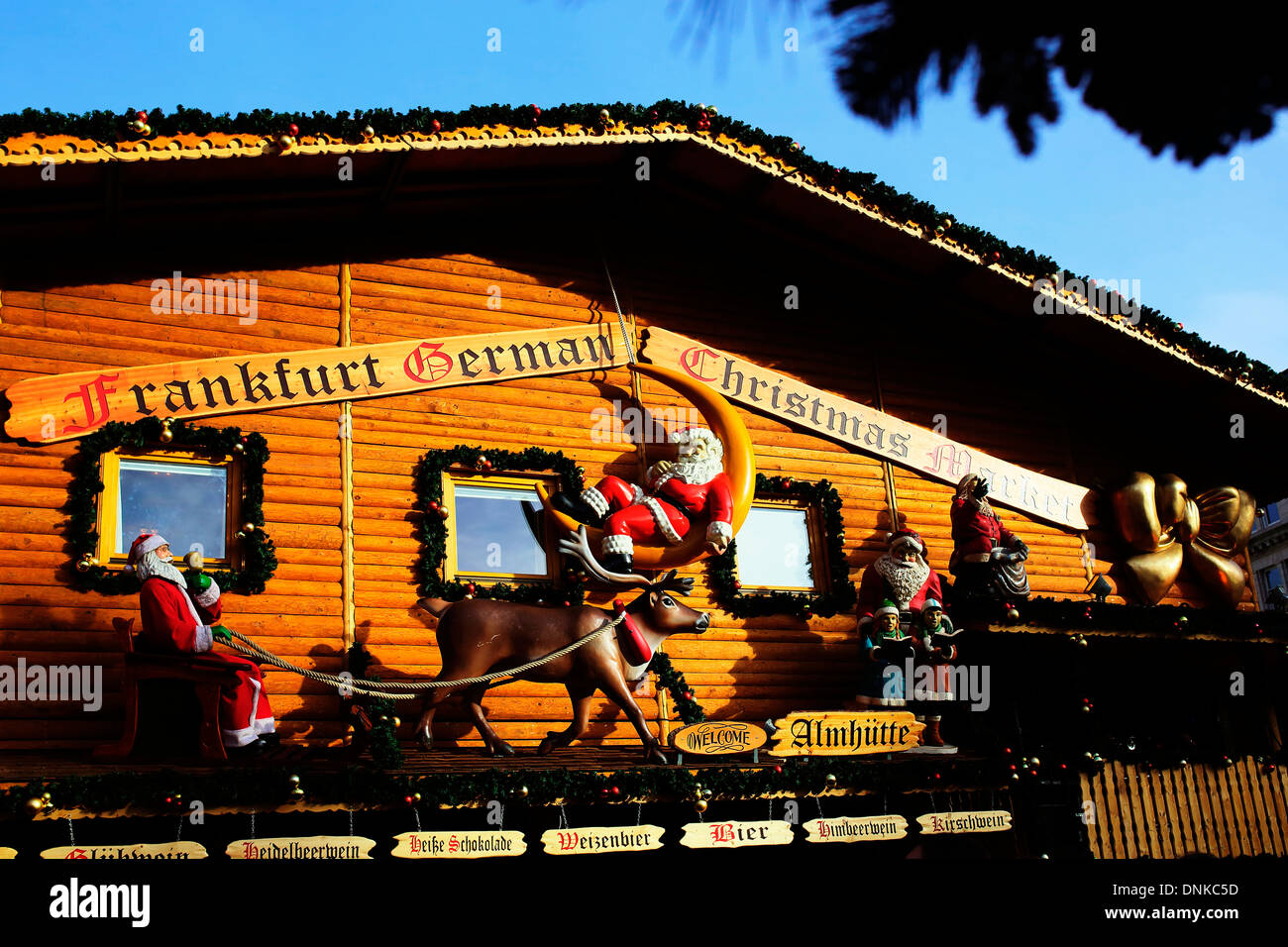 Deutschen Weihnachtsmarkt in Birmingham Stockfoto