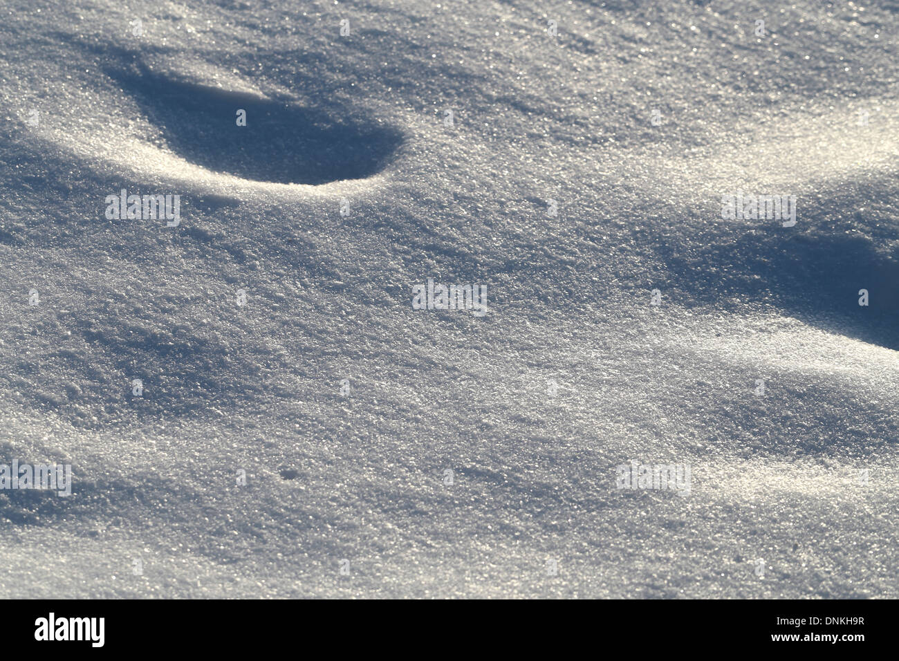 Beschaffenheit des Schnees Stockfoto