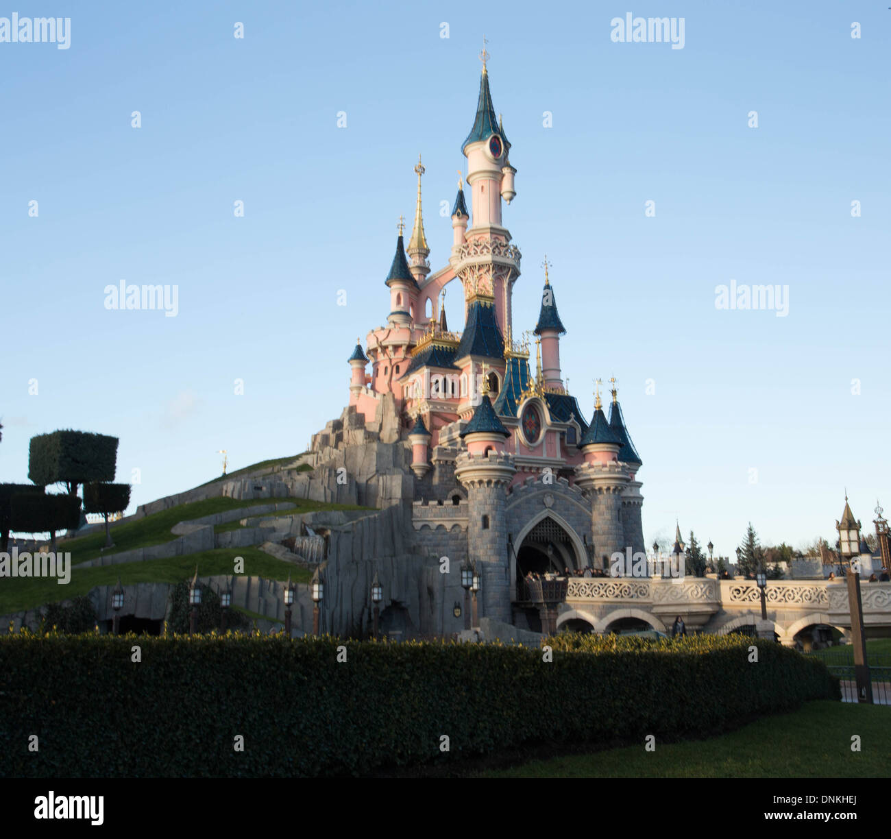 Schloss der Euro Disney Paris Frankreich Stockfoto