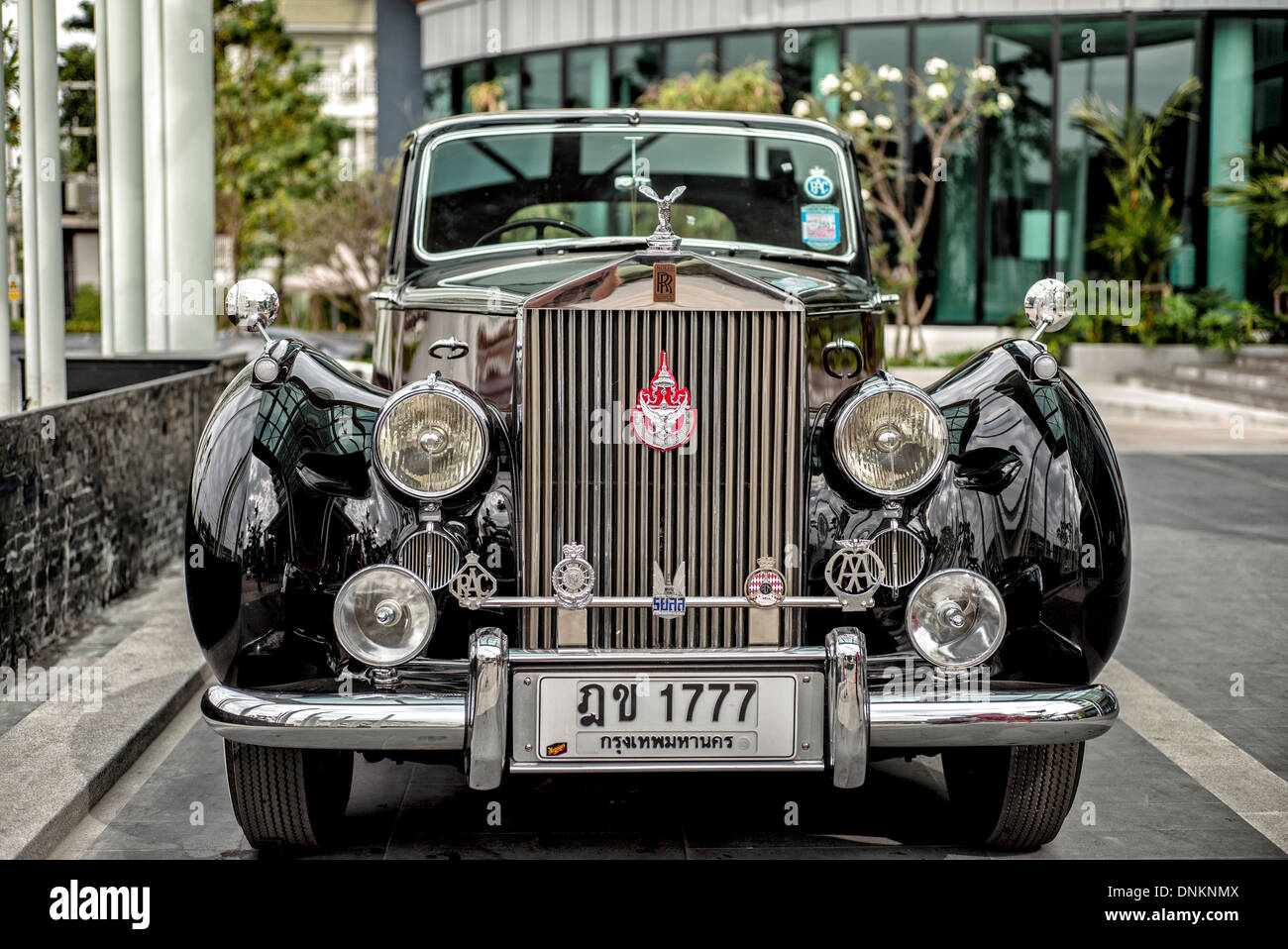 Rolls-Royce Silver Dawn Limousine. 1951 klassische britische Exekutive Automobil verwendet vom thailändischen Königshaus. Stockfoto