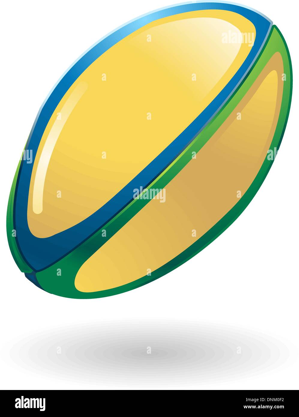 Abbildung von einem Rugby-ball Stock Vektor