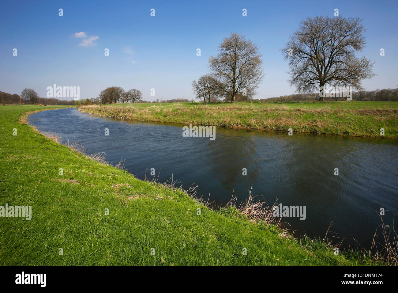 Haltern bin sehen, Deutschland, Blick über die Lippe Stockfoto