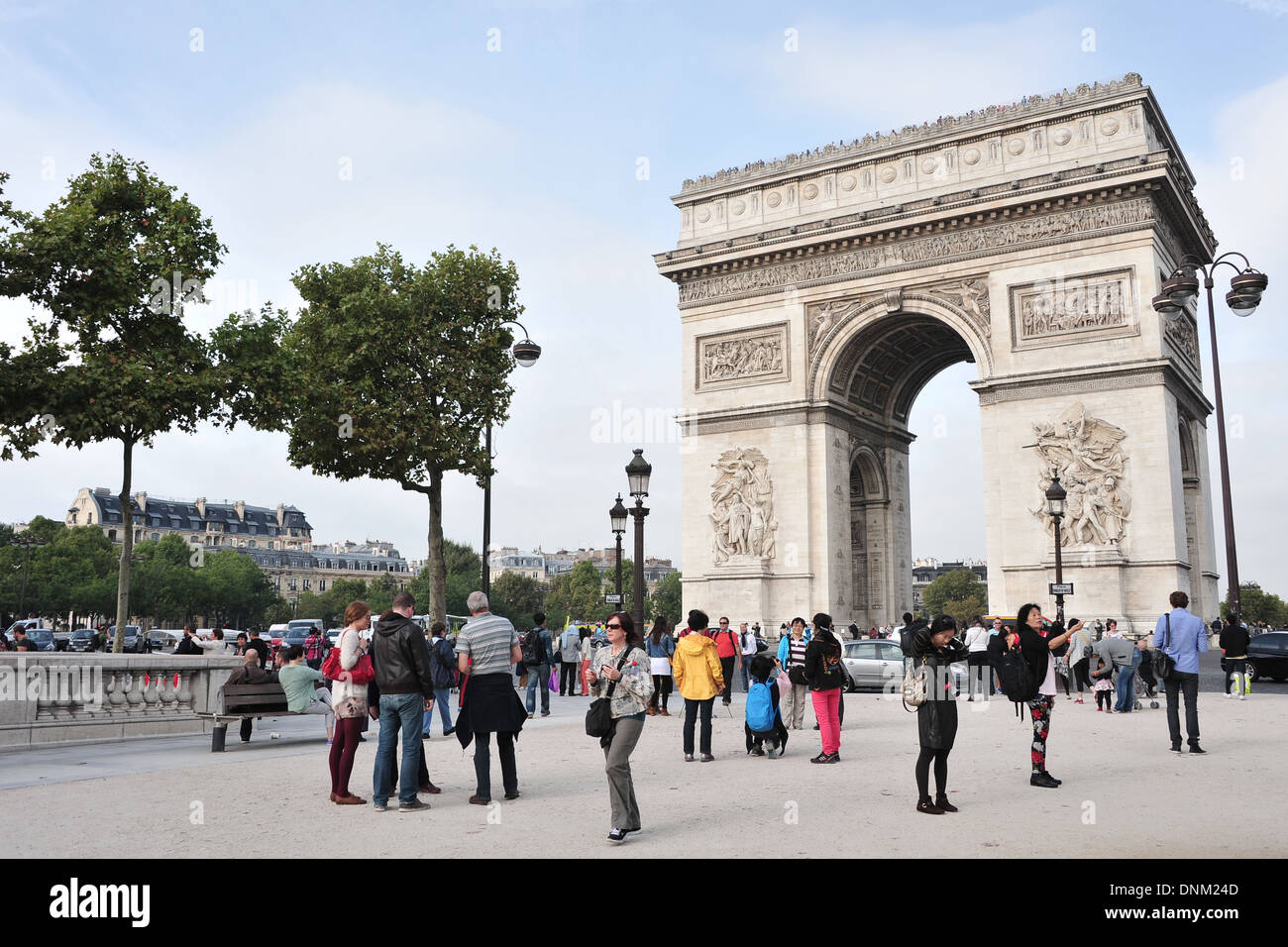 Paris, Frankreich, Besucher zum Arc de Triomphe Stockfoto