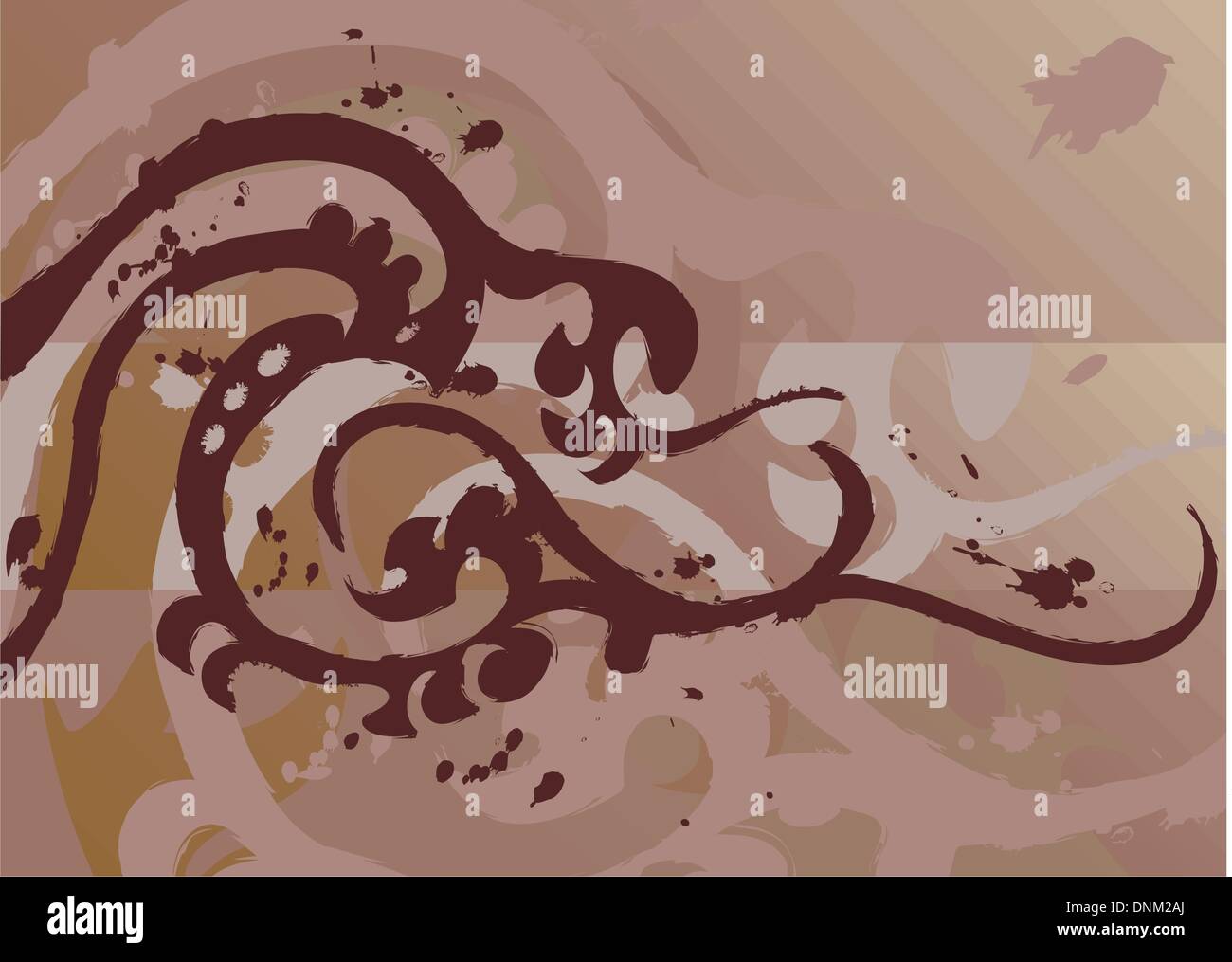 Tattoo Style Grunge Hintergrund Stock Vektor