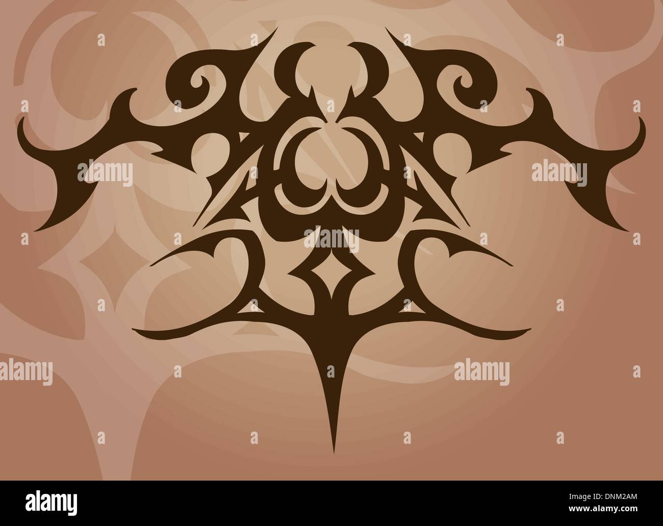 Ein Tattoo wie Vektorelement / Hintergrund. Stock Vektor