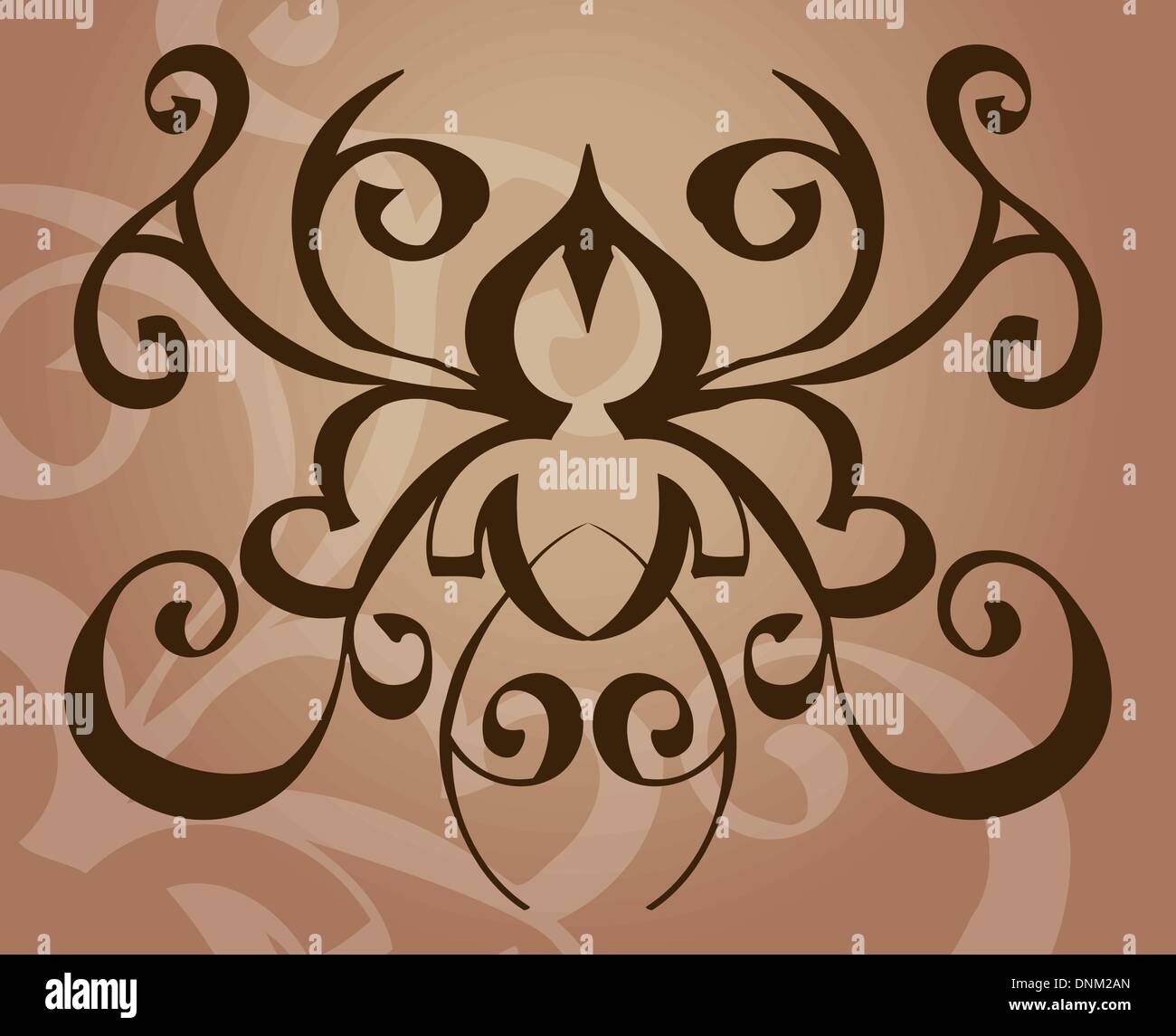 Ein Tattoo wie Vektorelement / Hintergrund. Stock Vektor