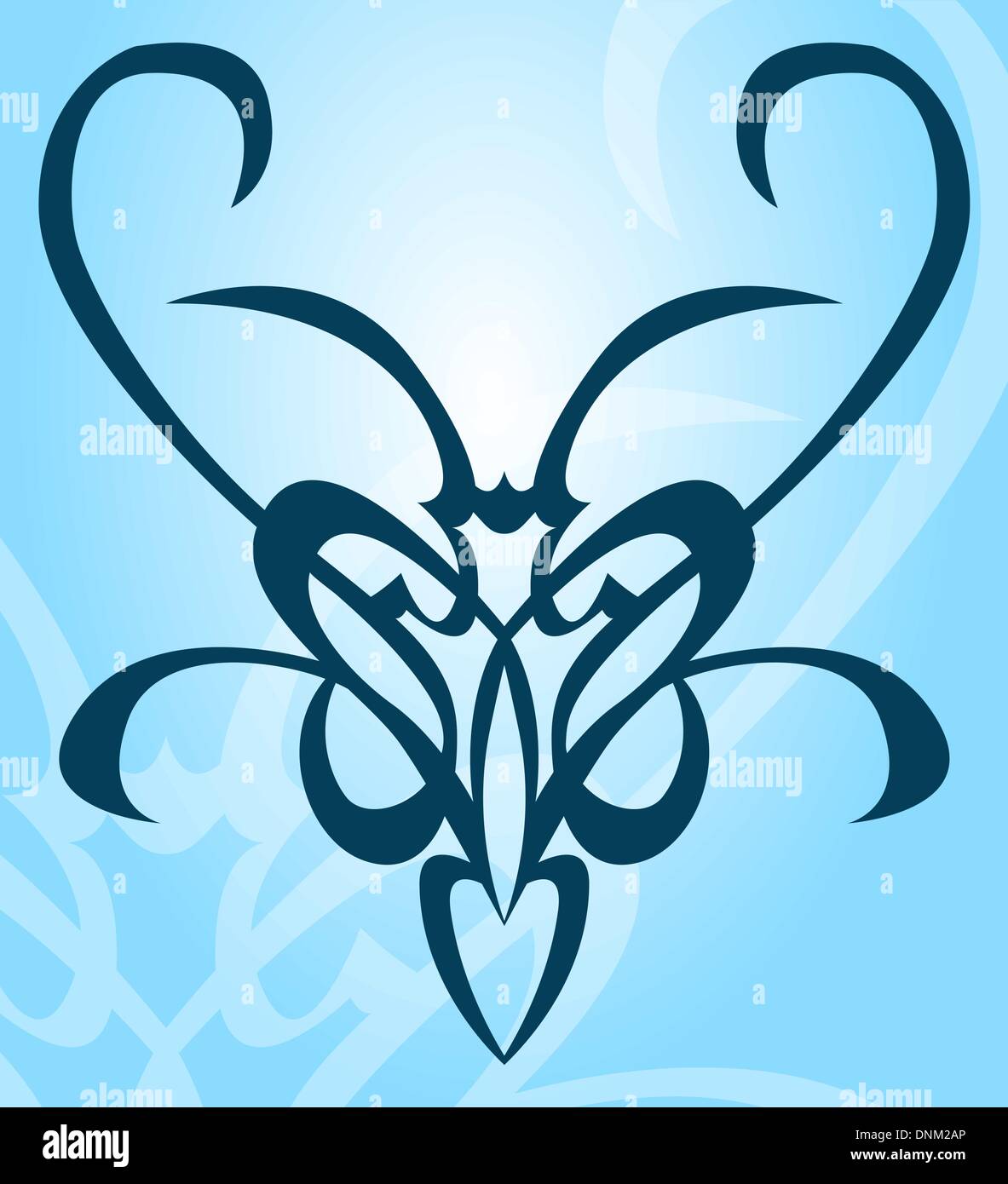 Ein Tattoo wie Vektorelement / Hintergrund. Stock Vektor