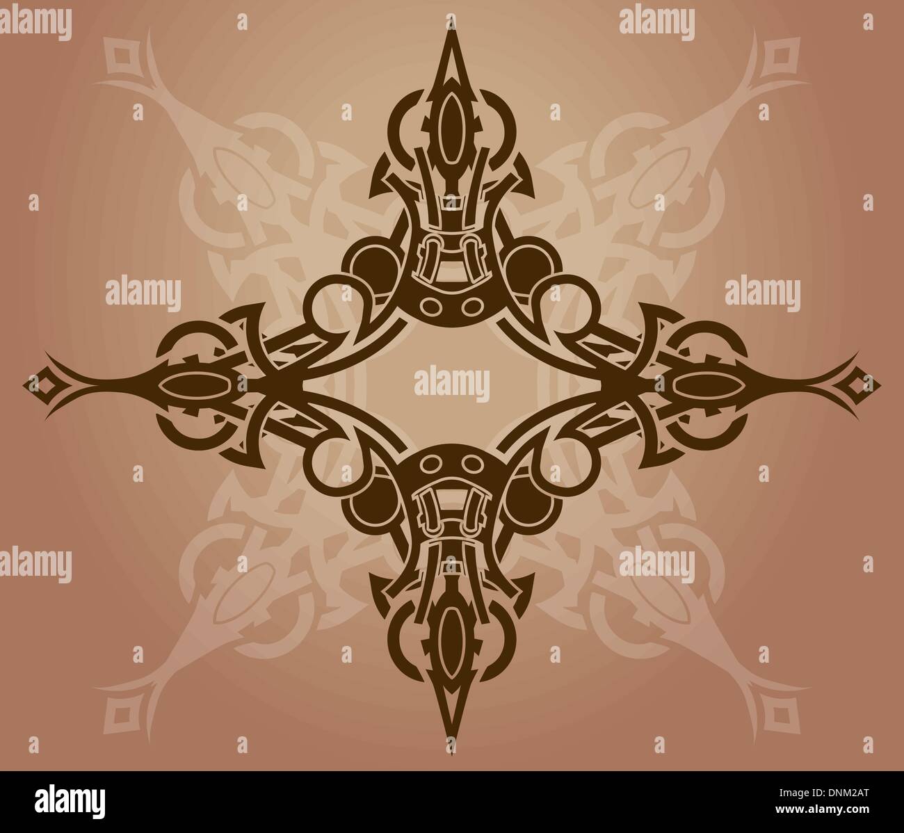 Ein Tattoo wie Vektorelement / Hintergrund. Stock Vektor